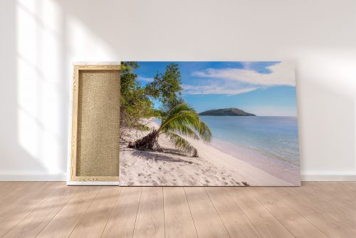 Shop Canvas Print Fiji Beach Blue Lagoon