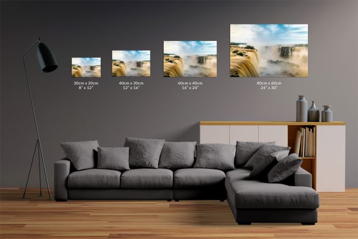 Iguazu Falls Brazil Side Travel Photography Canvas Print