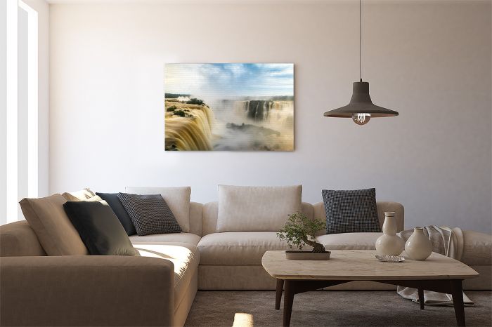 Iguazu Falls Brazil Side Travel Photography Canvas Print