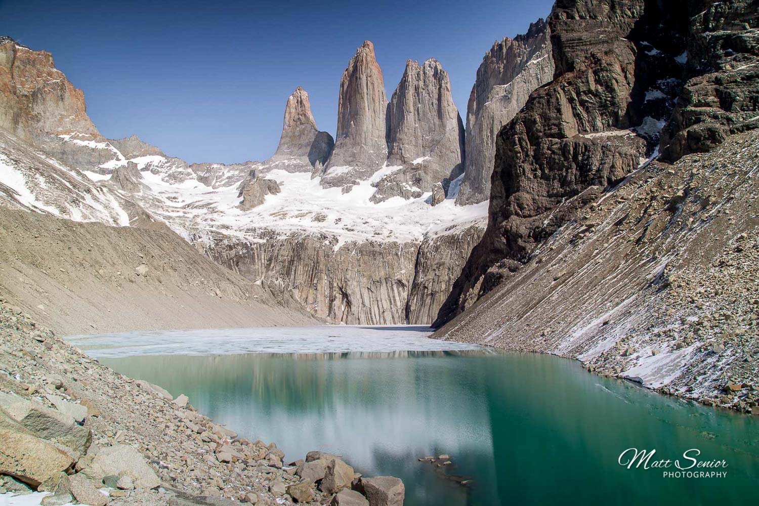 Canvas Print Base Las Torres Torres del Paine Patagonia Chile