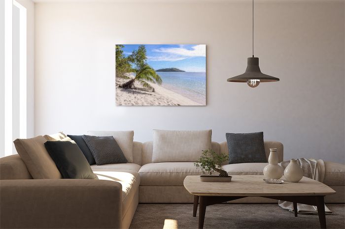 Shop Canvas Print Fiji Beach Blue Lagoon on a Wall