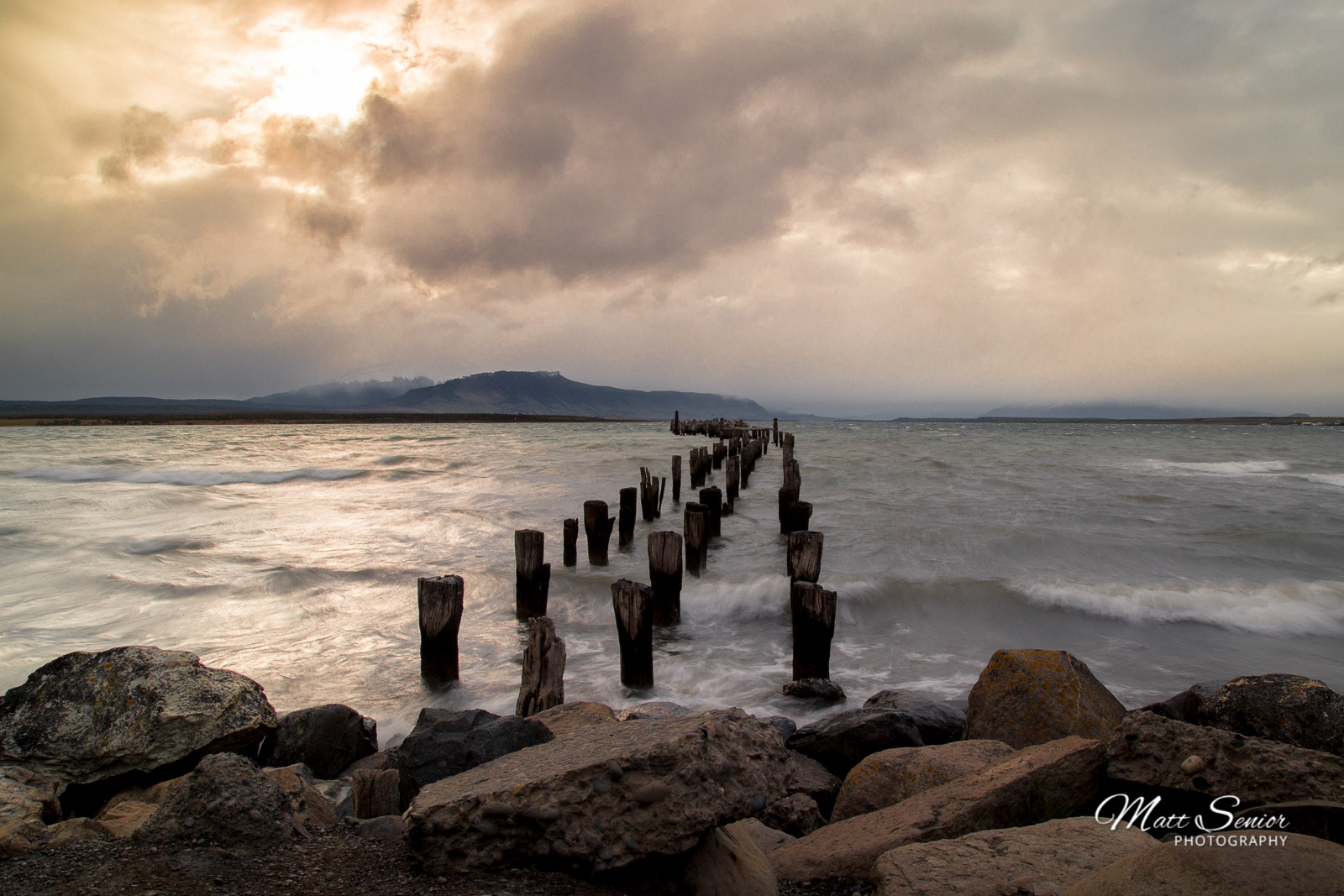 Shop Canvas Print Puerto Natales Chile Broken Pier