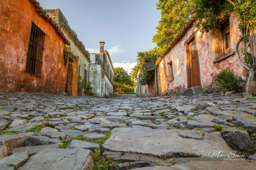 Canvas Print Colonia Street Uruguay