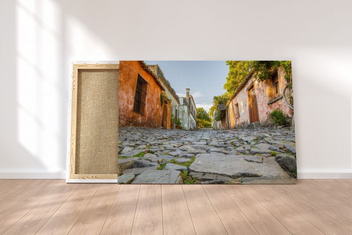Canvas Print Colonia Street Uruguay