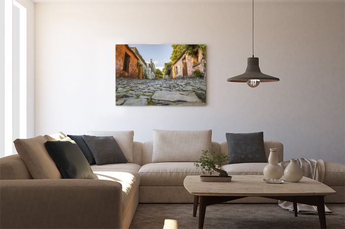 Canvas Print Colonia Street Uruguay on a Wall