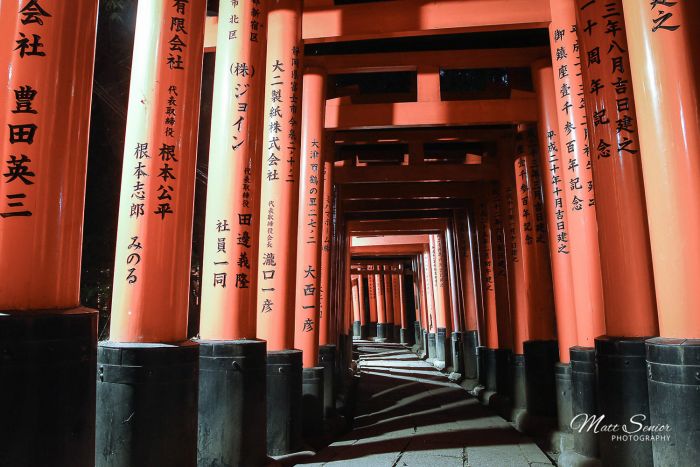Red Torii Gates Kyoto Japan Travel Photography Canvas Print