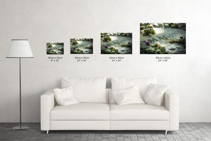 Canvas Print New York Central Park Strawberry Fields Imagine Size Guide