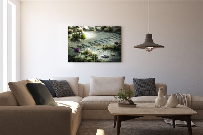 Canvas Print New York Central Park Strawberry Fields Imagine on a Wall
