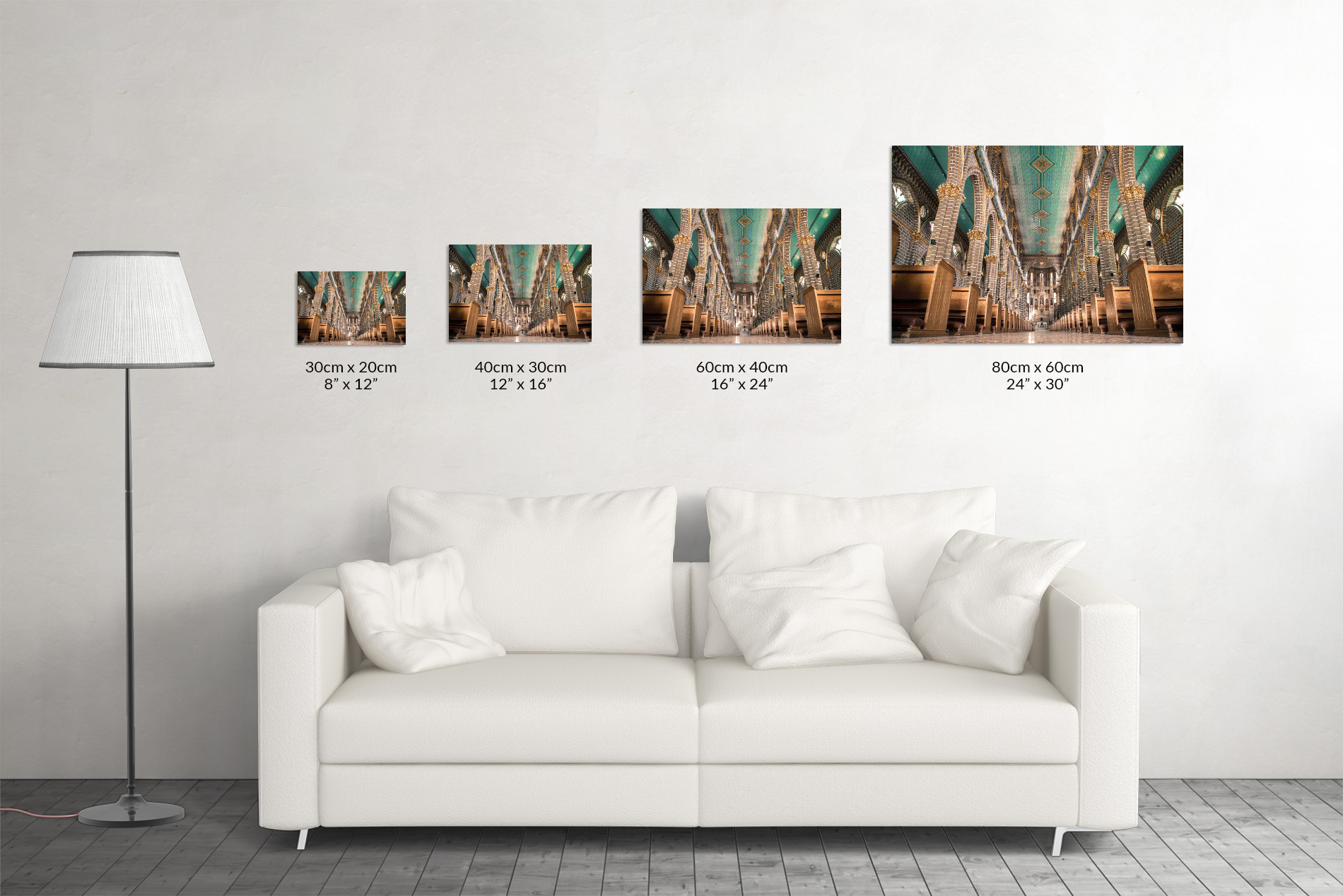Latin American Churches (Sizes) Canvas Print South American Church Size Guide