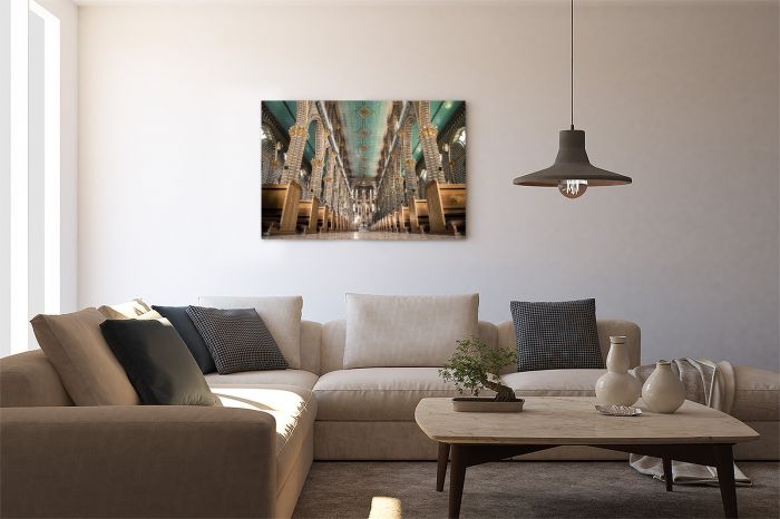 Canvas Print South American Church on a Wall