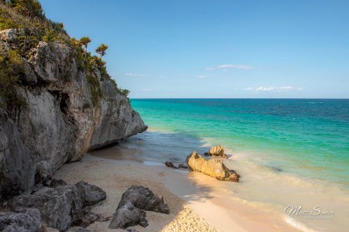 Canvas Print Cancun Mexico Beach and Sea