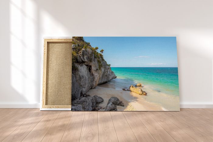 Canvas Print Cancun Mexico Beach and Sea
