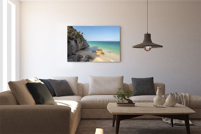 Canvas Print Cancun Mexico Beach and Sea on a Wall