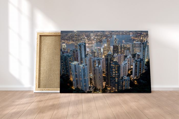 Canvas Print Hong Kong Skyline