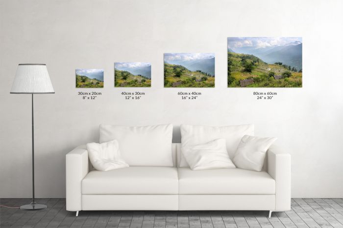 Sapa Vietnam Rice Fields Hills Travel Photography Canvas Print