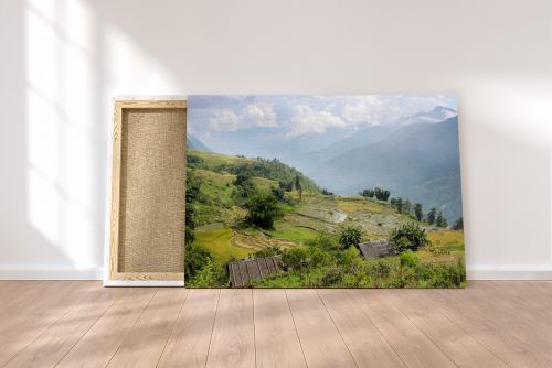 Sapa Vietnam Rice Fields Hills Travel Photography Canvas Print