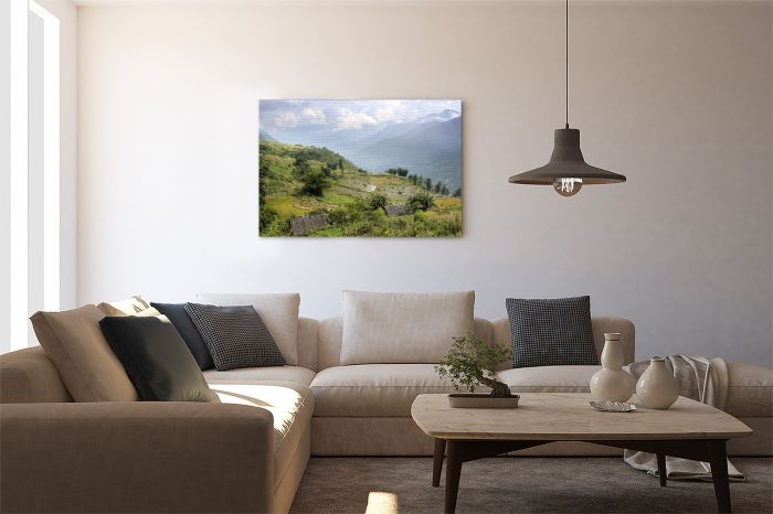 Sapa Vietnam Rice Fields Hills Travel Photography Canvas Print