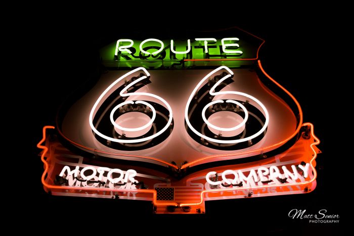 Shop Canvas Print Route 66 Sign
