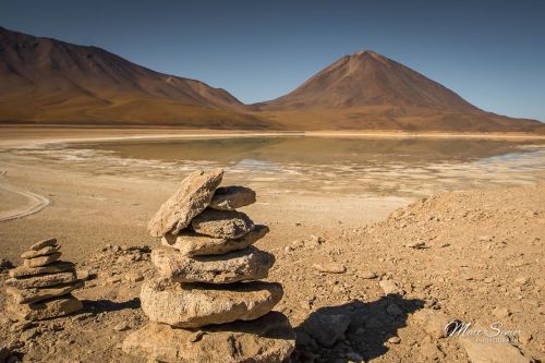Canvas Print Desert Landscape Stones Bolivia