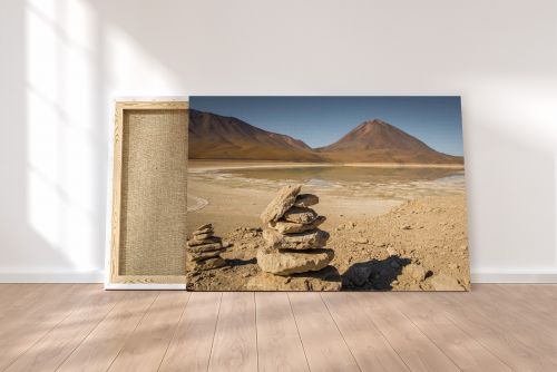 Canvas Print Desert Landscape Stones Bolivia
