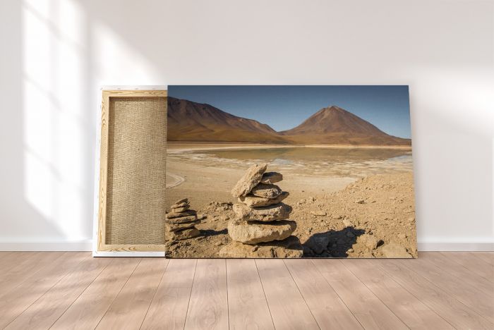 Canvas Print Desert Landscape Stones Bolivia