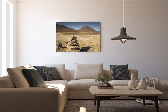 Canvas Print Desert Landscape Stones Bolivia on a Wall
