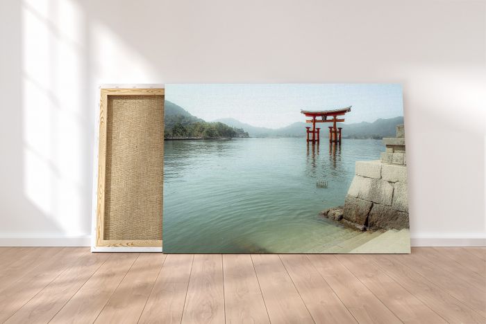 Itsukushima Shrine Floating Japan Travel Photography Canvas Print