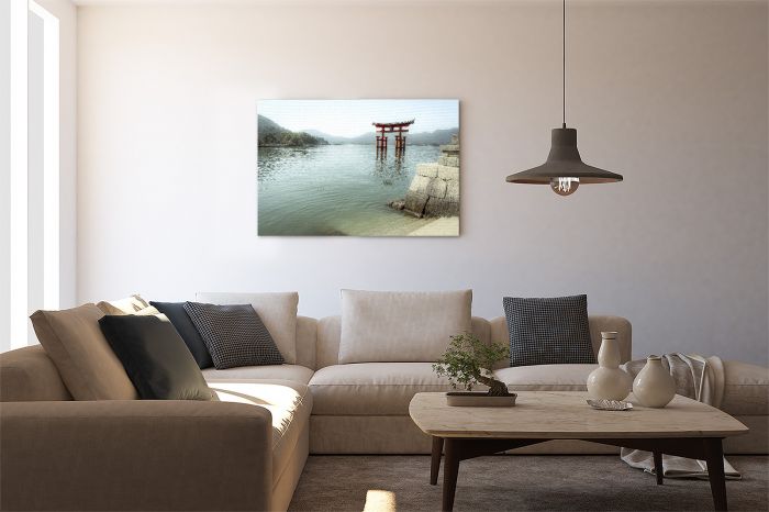 Itsukushima Shrine Floating Japan Travel Photography Canvas Print