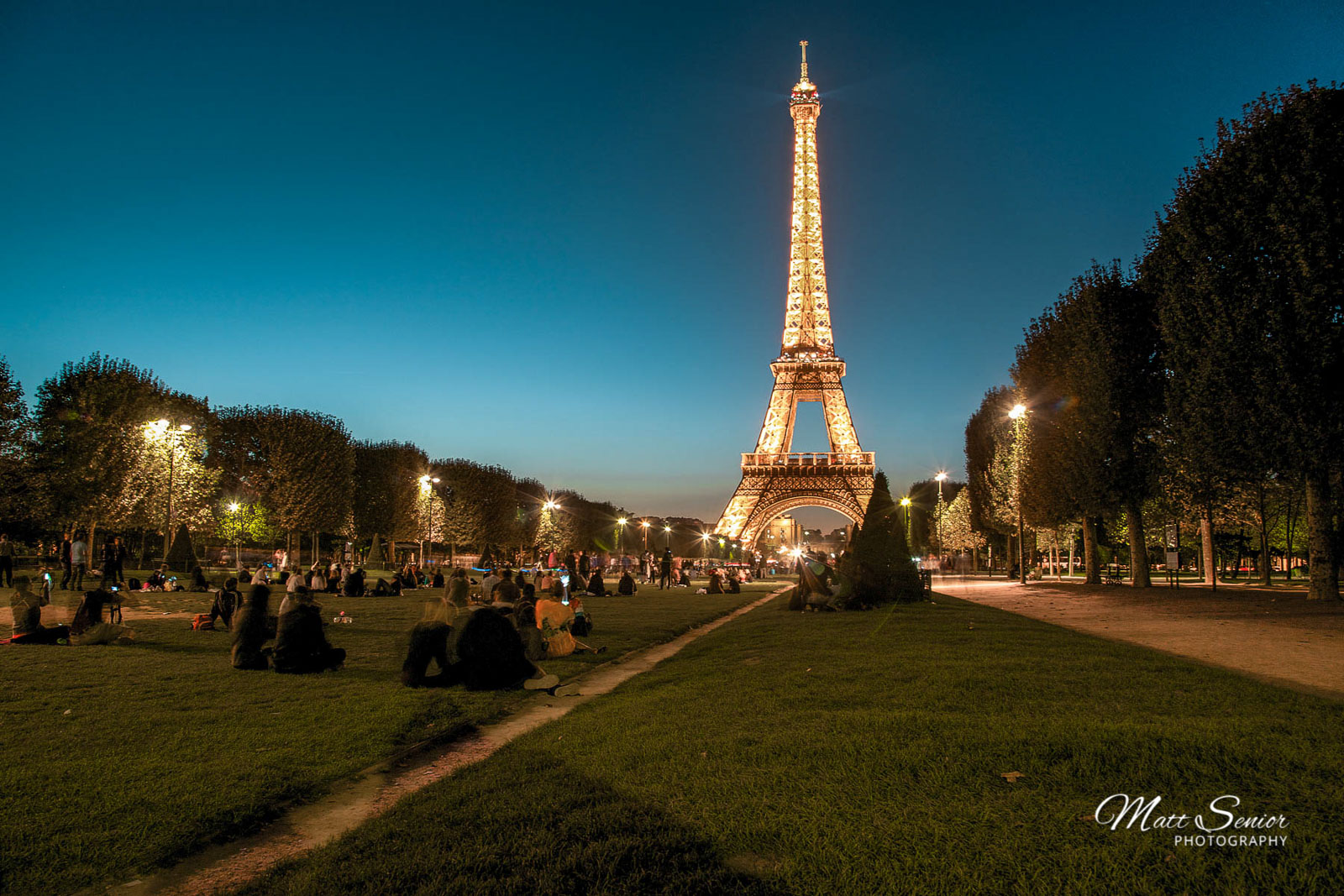 Canvas Print Eiffel Tower Paris France Night
