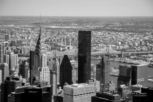 Canvas Print New York Skyline Black and White
