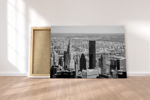 Canvas Print New York Skyline Black and White