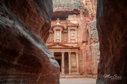 Petra Treasury Jordan Travel Photography Canvas Print