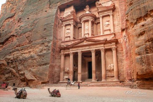 Rose City Of Petra Seven Wonders Jordan Travel Photography Canvas Print