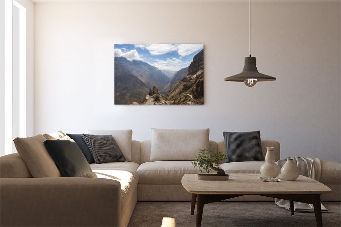 Canvas Print The Deepest Canyon in the World on a Wall