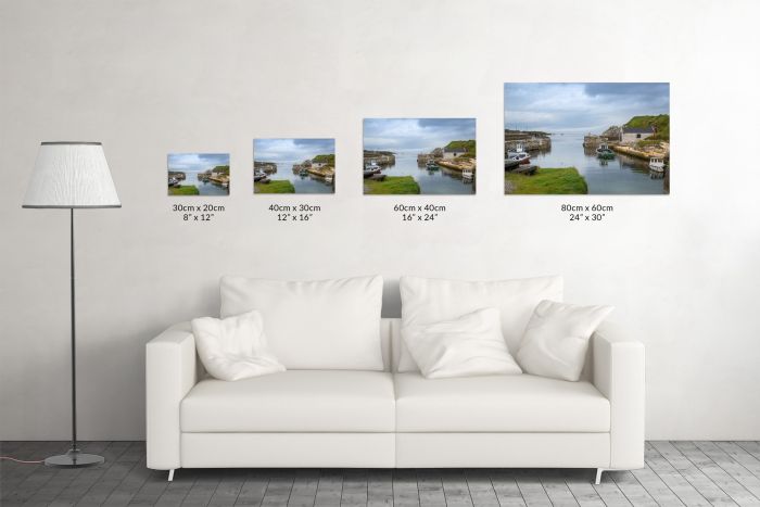 Canvas Print Iron Islands Northern Ireland Size Guide