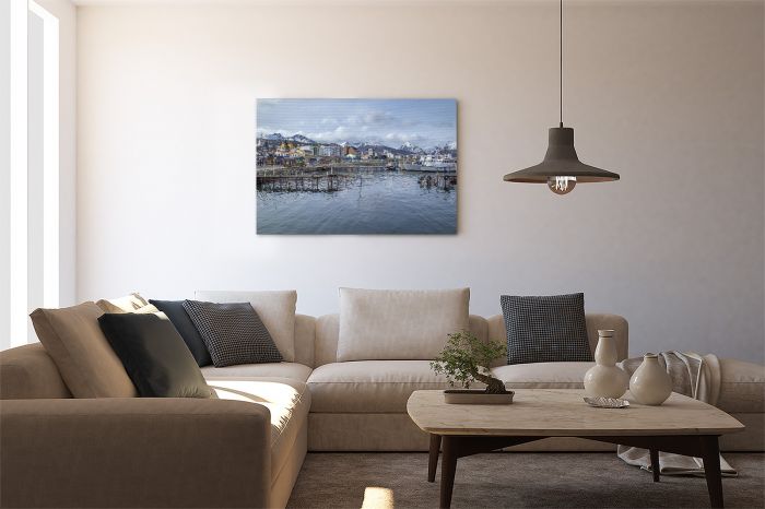 Canvas Print The Most Southern City in the World on a Wall