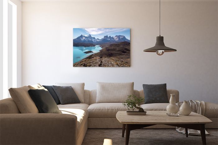 Canvas Print Torres del Paine Mirador Condor Viewpoint on a Wall