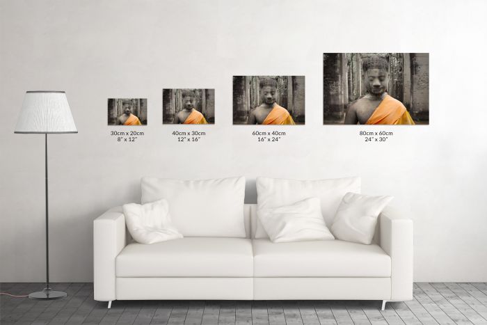 Matt Senior Photography Shop Canvas Print Buddhist Culture Size Guide