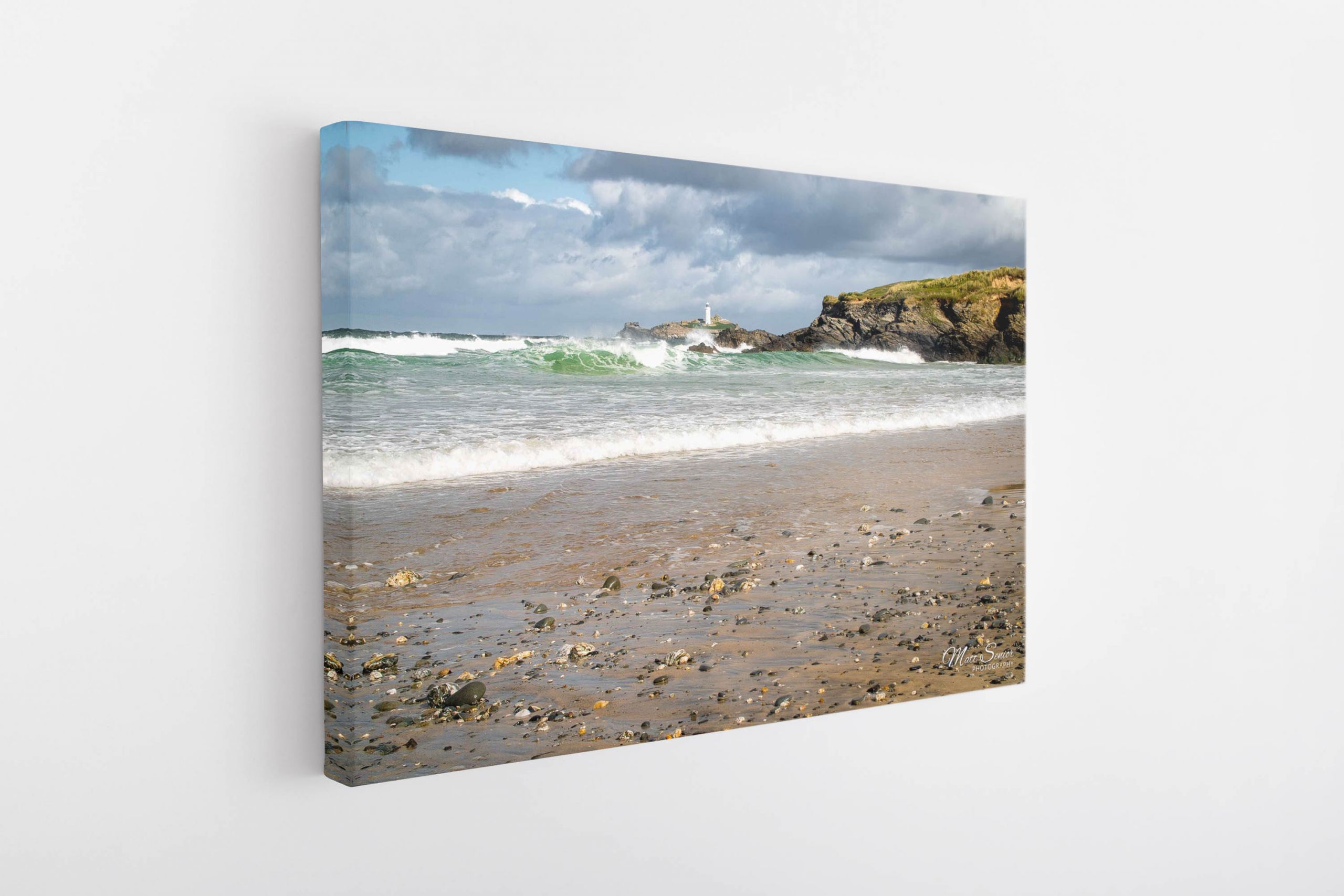 Cornwall Beach Spring UK Travel Photography Canvas Print