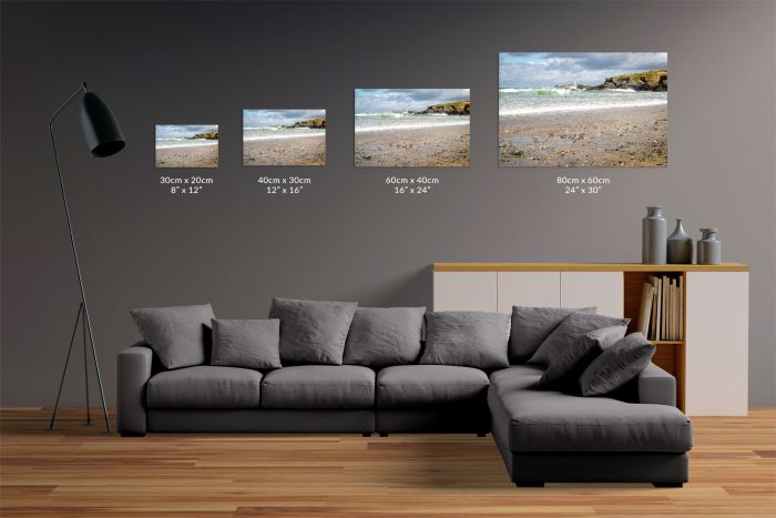 Matt Senior Photography Shop Canvas Print Cornish Beaches Size Guide