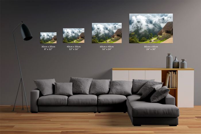 Matt Senior Photography Shop Canvas Print In The Clouds Size Guide