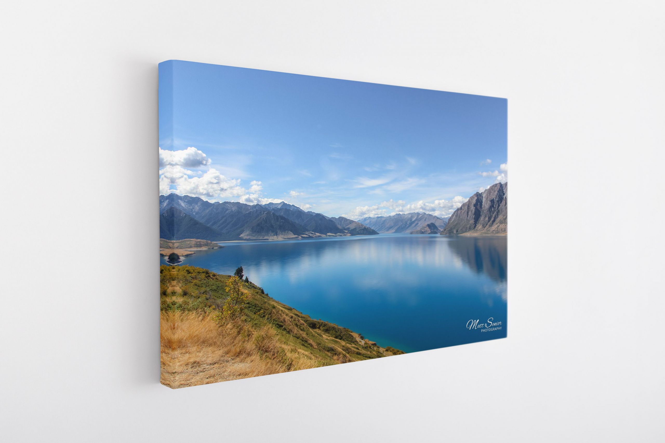 New Zealand South Island Lake Summer Travel Photography Canvas Print