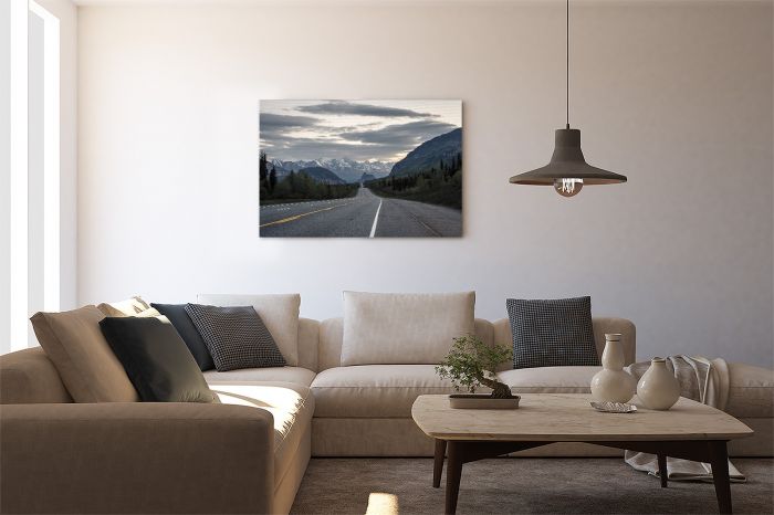 Matt Senior Photography Shop Canvas Print Roads Of Alaska on a Wall