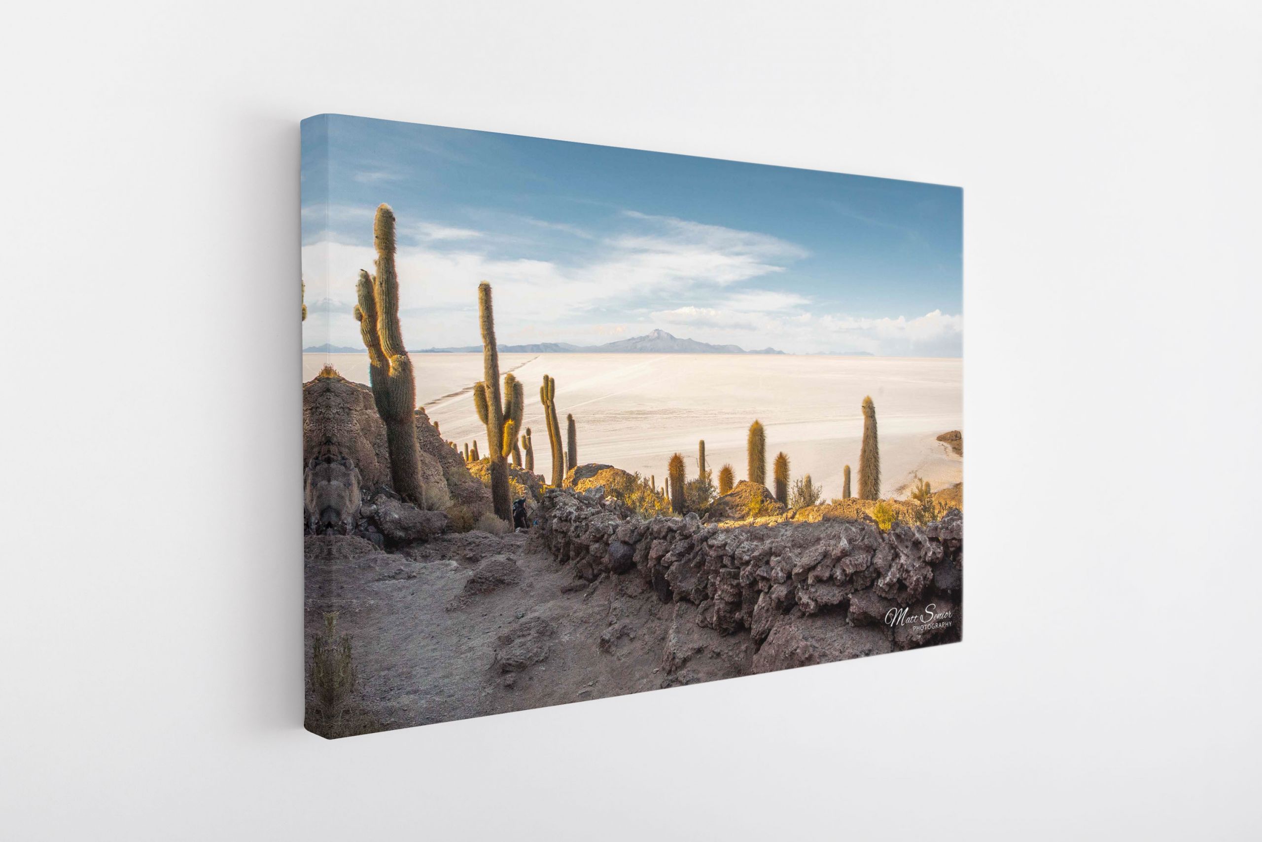 Salar de Uyuni Salt Flats Desert Travel Photography Canvas Print